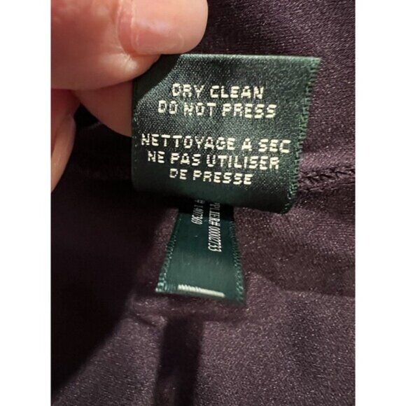 Lauren Ralph Lauren eggplant purple sequin formal Gown dress Size 8 - Picture 9 of 9